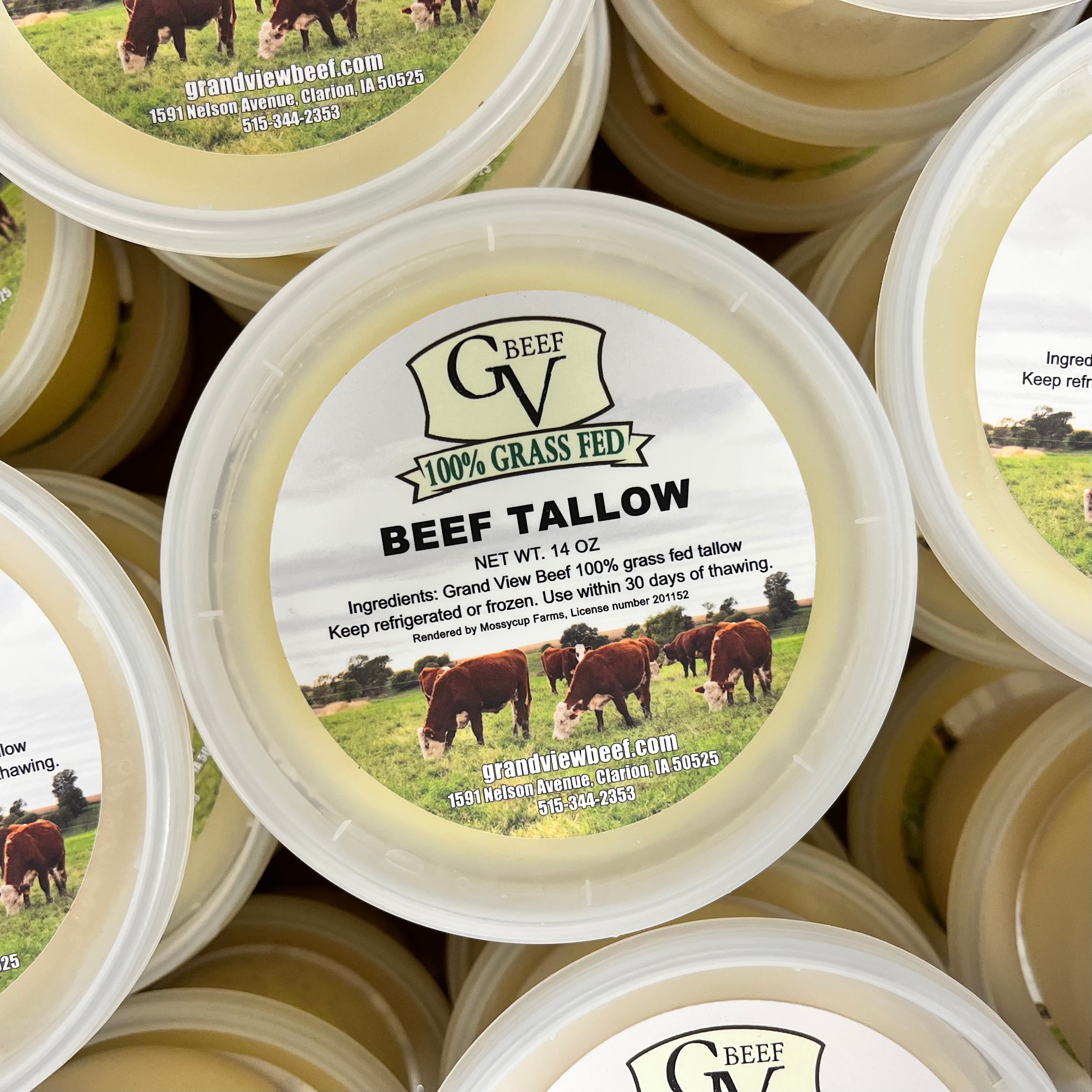 Grass Fed Beef Tallow – Grand View Beef
