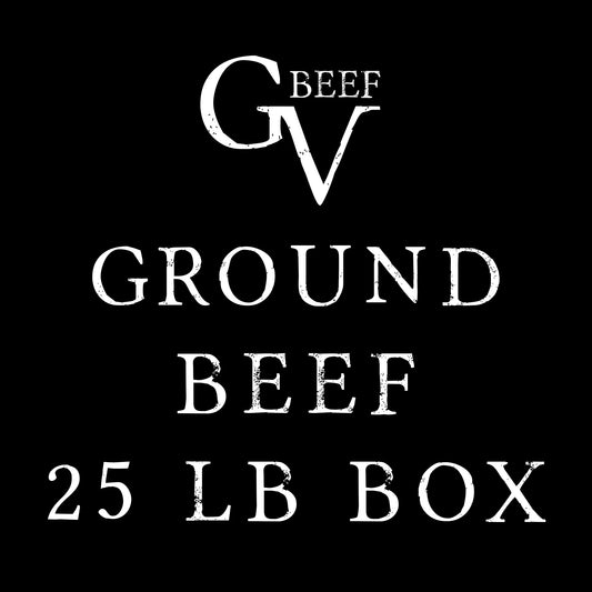 Grass Fed Ground Beef - 25 LB Box